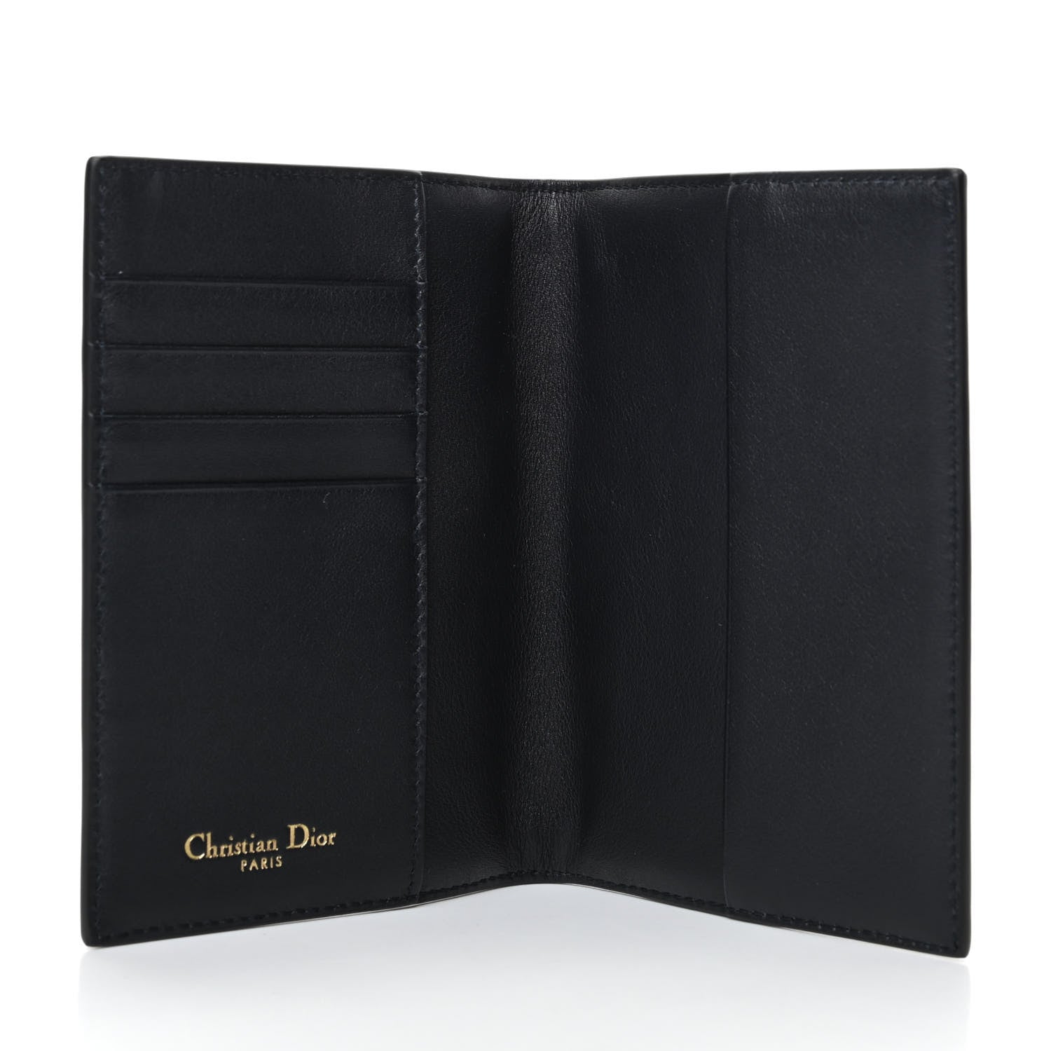 Christian Dior Calfskin Oblique Passport Holder Blue 4 of 5