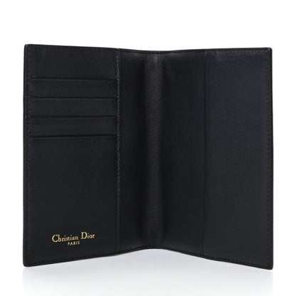 Christian Dior Calfskin Oblique Passport Holder Blue 4 of 5