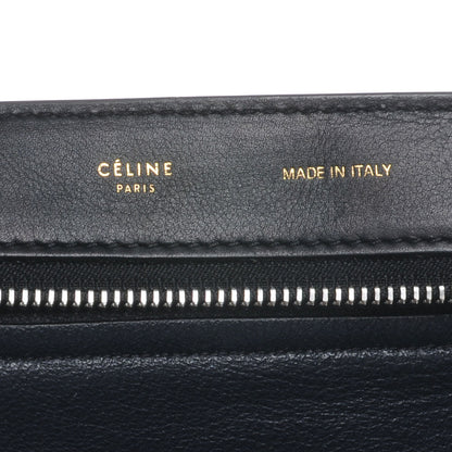 Celine Calfskin and Suede Large Tri-Color Trapeze Royal Blue 5 of 7