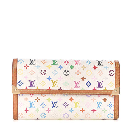 Louis Vuitton Monogram Multicolor Porte Tresor International Wallet White 1 of 10