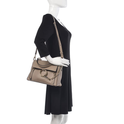 Chloe Calfskin Small Faye Day Shoulder Bag Motty Grey 2 of 8