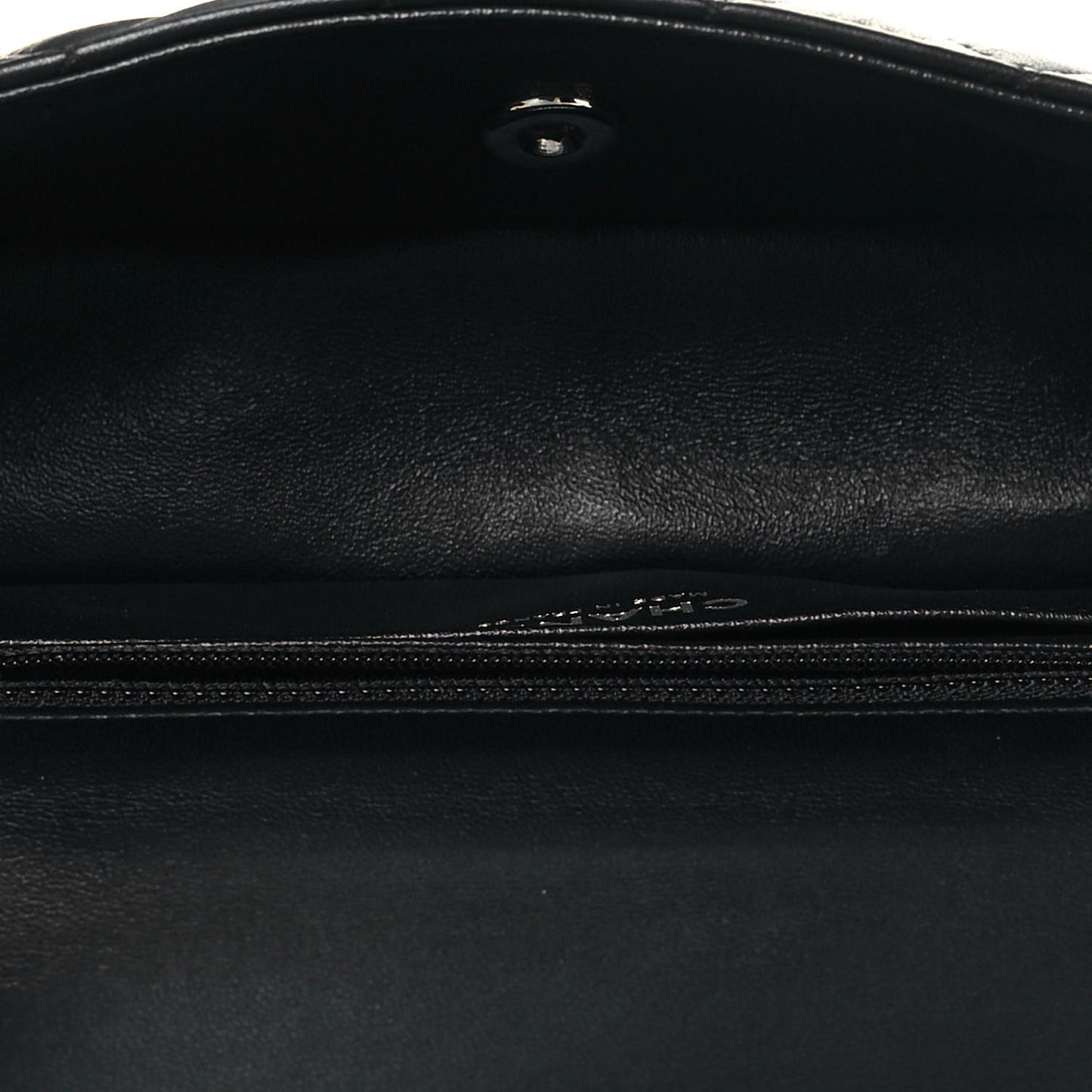 Lambskin Quilted Mini Rectangular Flap Black
