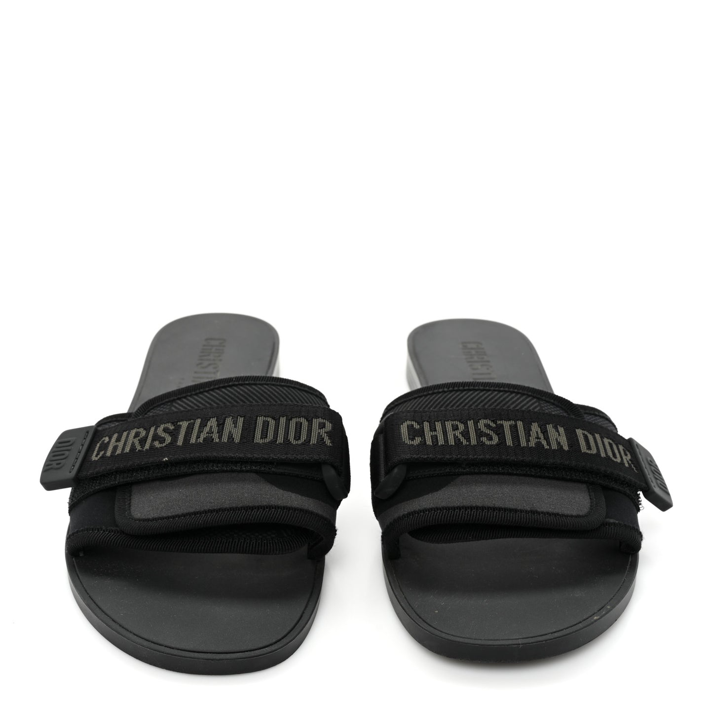 Technical Stretch Fabric Camouflage Dio(r)evolution Slide Sandals 39 Black
