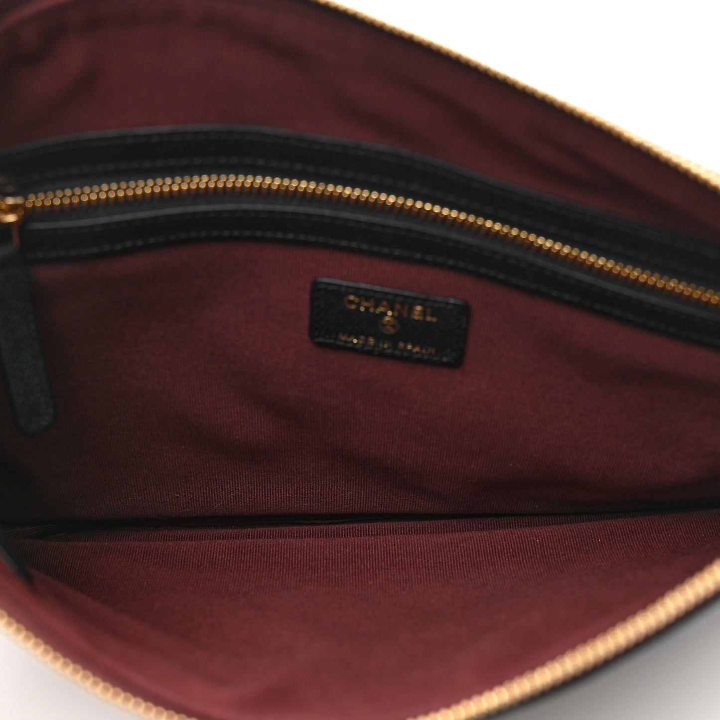 Caviar Quilted Medium Cosmetic Case Black
