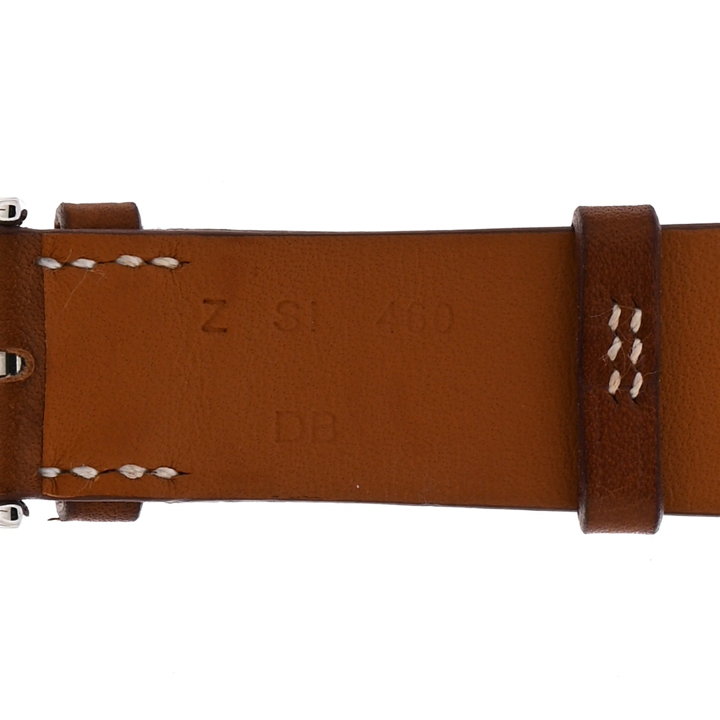 Barenia 41mm Gourmette Apple Watch Double Tour Strap Fauve