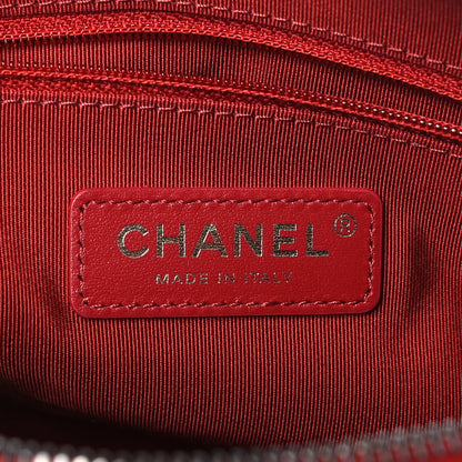 Chanel Calfskin Chain 20s Signature Bowling Bag Red 8 of 9