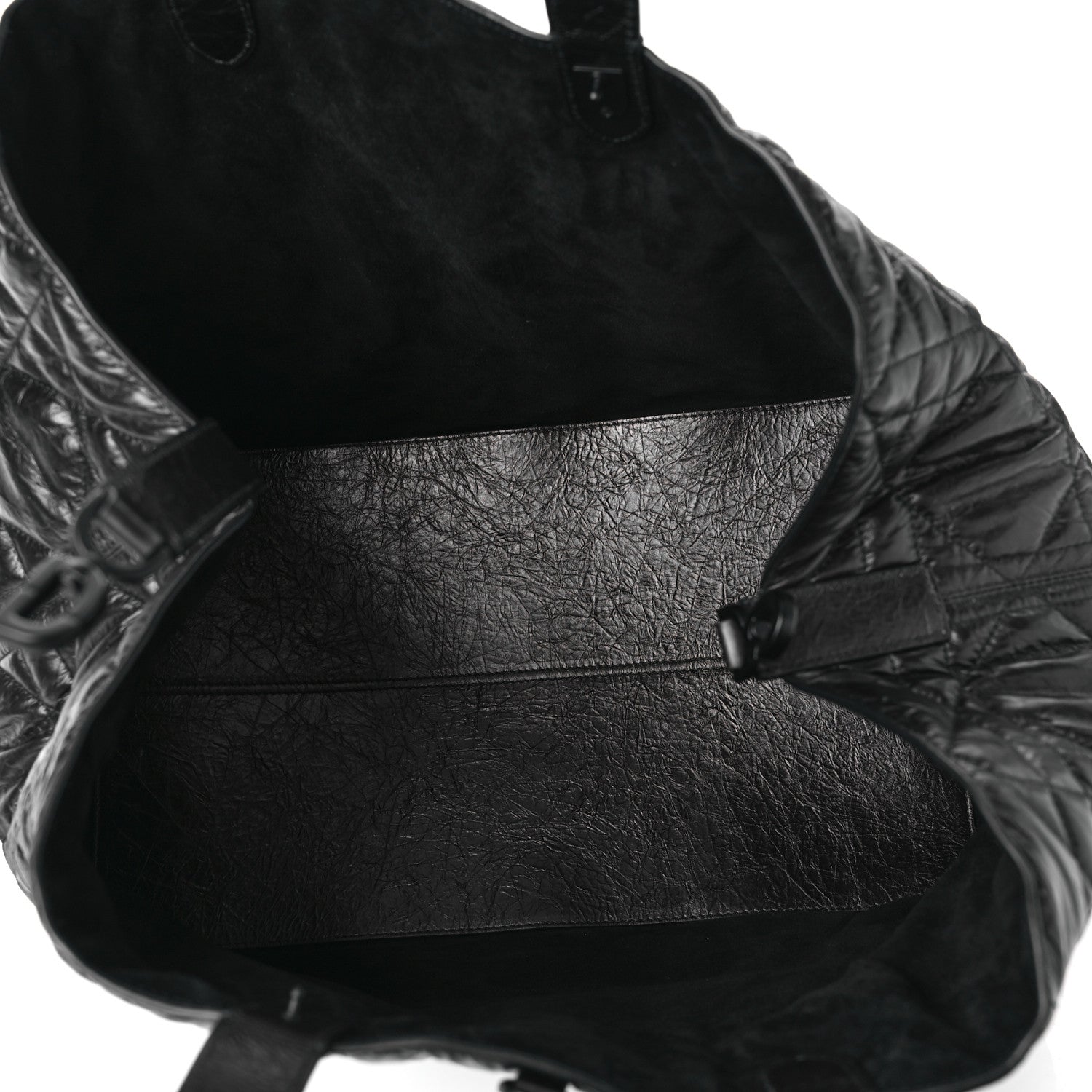 Christian Dior Crinkled Calfskin Macrocannage Large Toujours Black 6 of 11