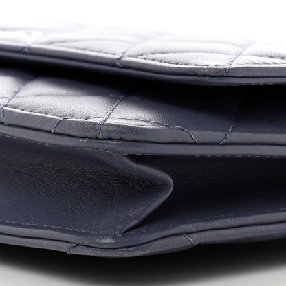 Chanel Lambskin Quilted Wallet On Chain WOC Lavender 11 of 12