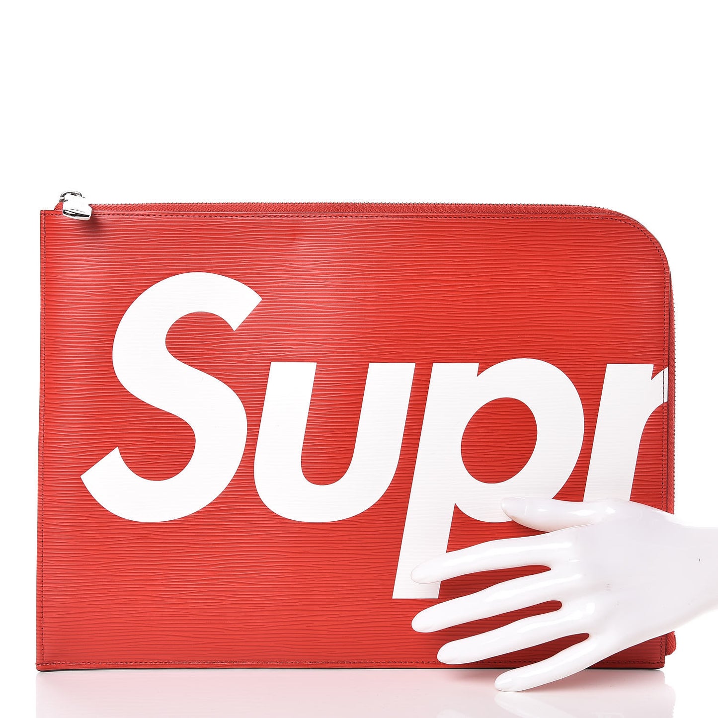 X SUPREME Epi Pochette Jour GM Red