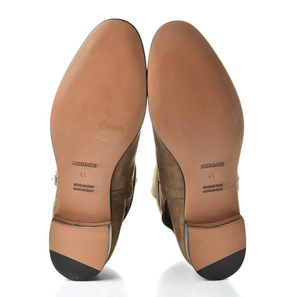 Hermes Suede Neo Low Boots 41 Ecorce 5 of 8