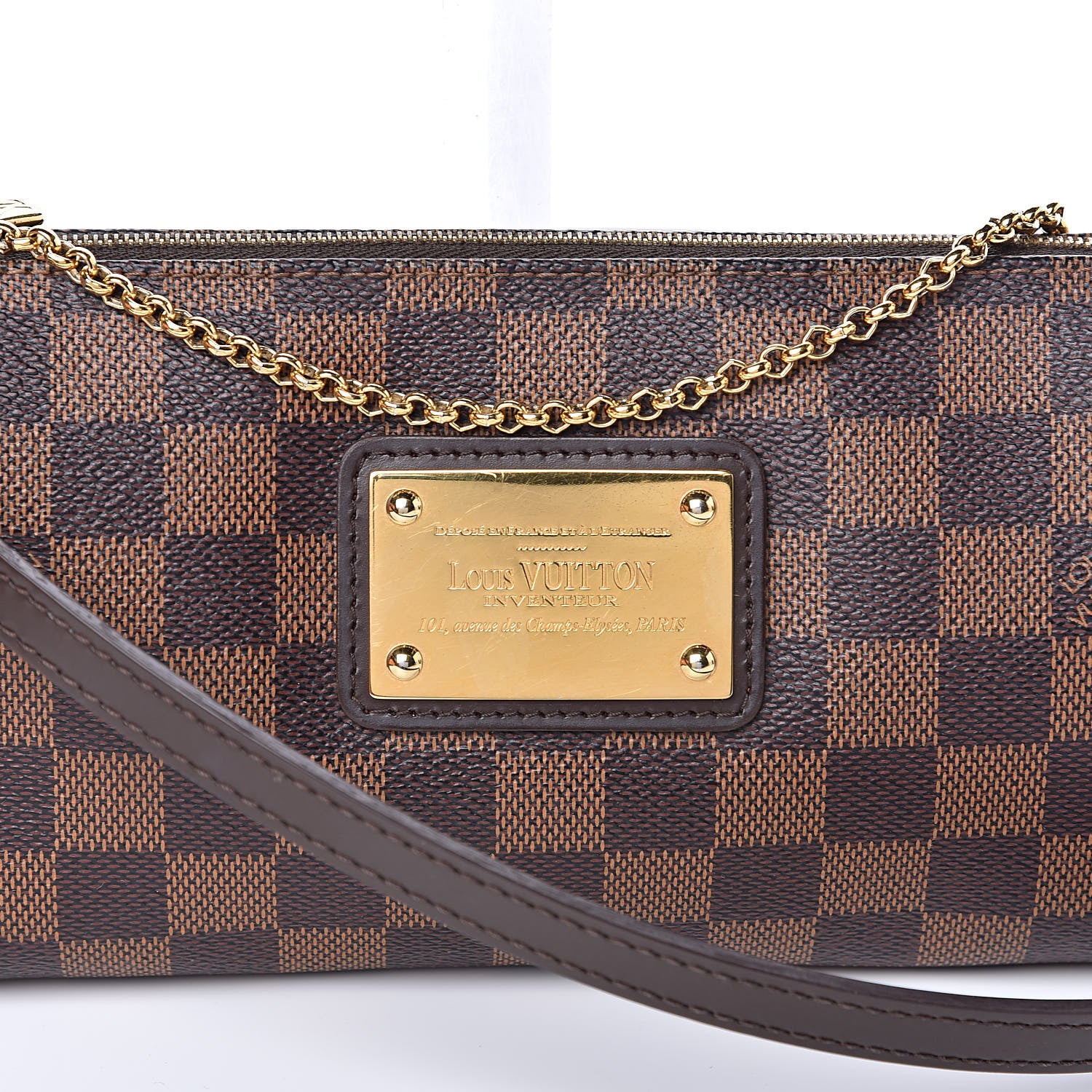 Louis Vuitton Damier Ebene Eva Clutch 10 of 11