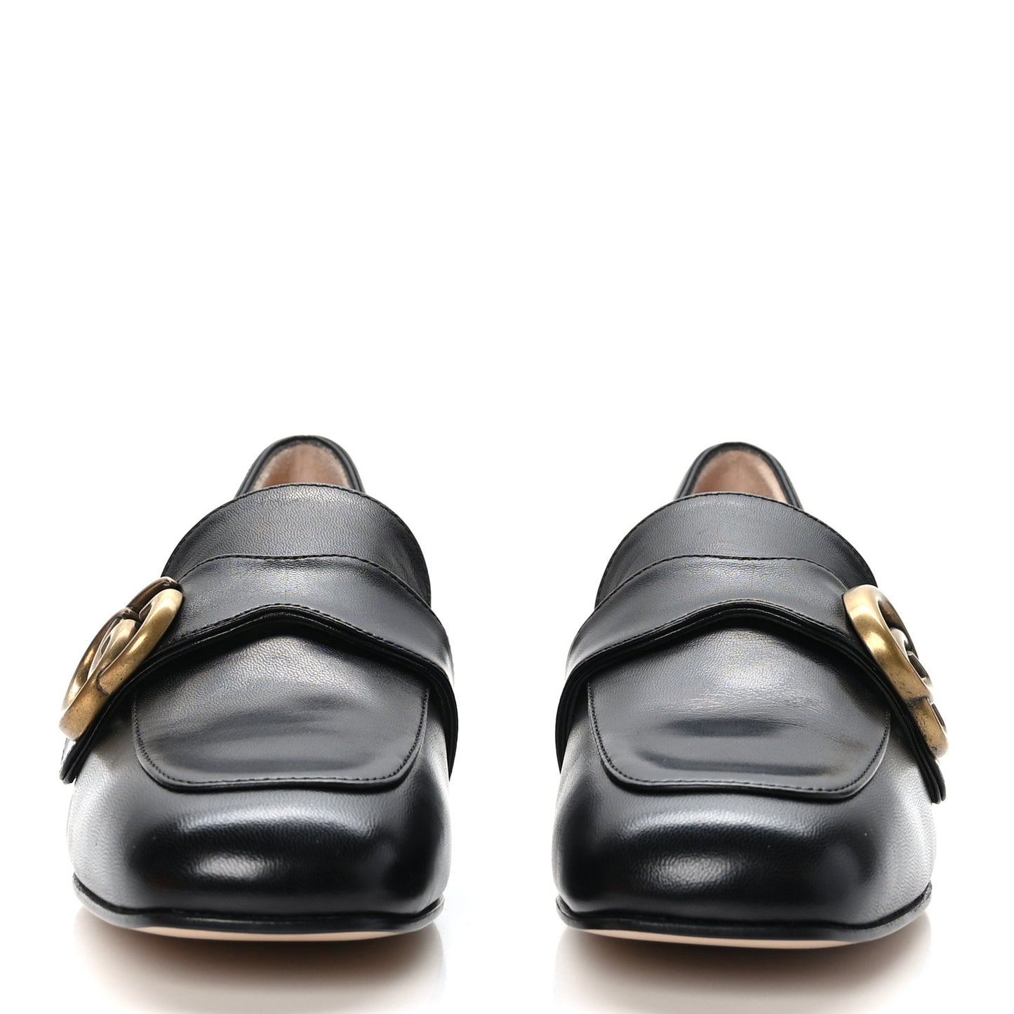 Malaga Kid Womens GG Marmont Loafers 35 Black