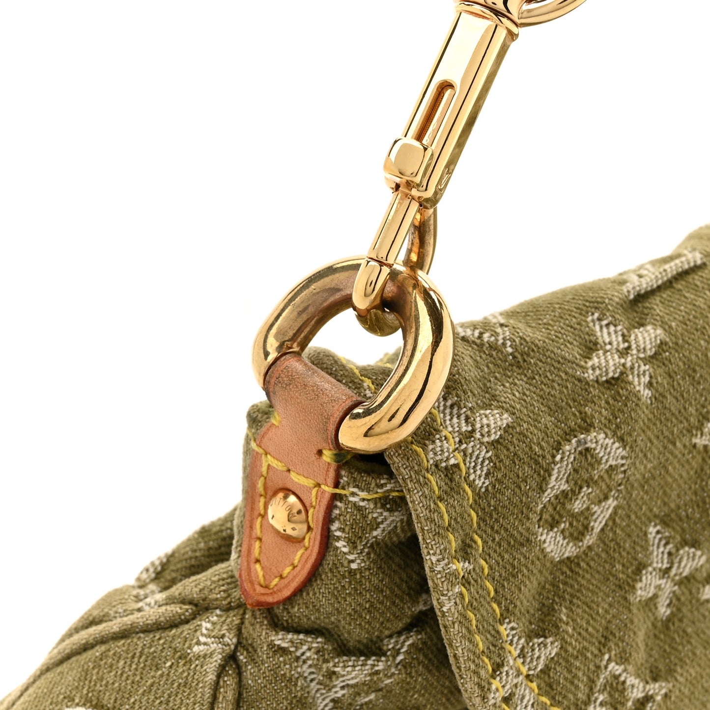 Monogram Denim Mini Pleaty Lichen