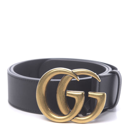 Gucci Calfskin Double G 40mm Belt 80 32 Black 1 of 5
