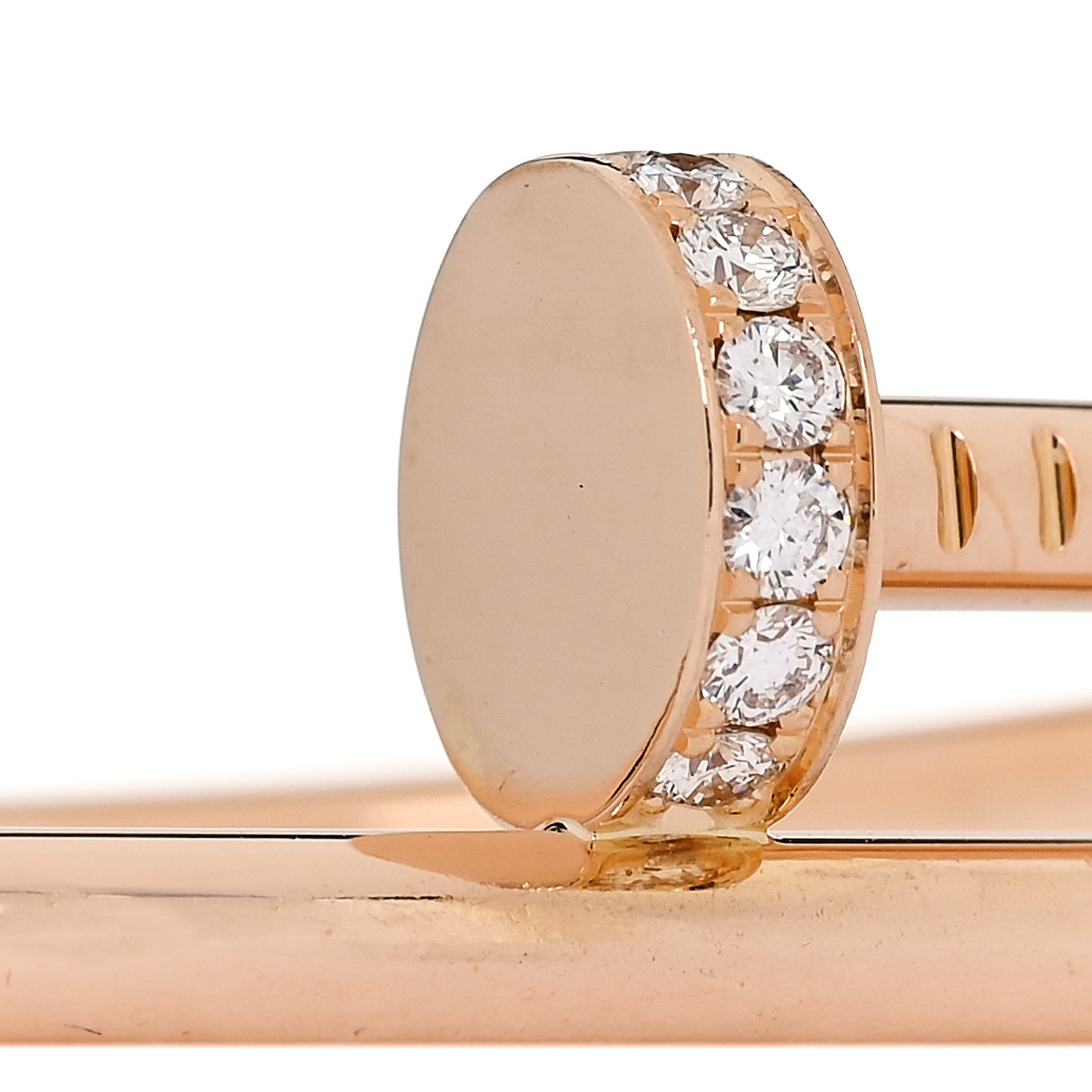 Cartier 18K Pink Gold Diamond Juste Un Clou Bracelet 15 3 of 5