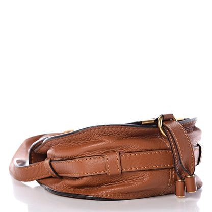 Chloe Calfskin Mini Marcie Round Crossbody Bag Mustard Brown 4 of 9