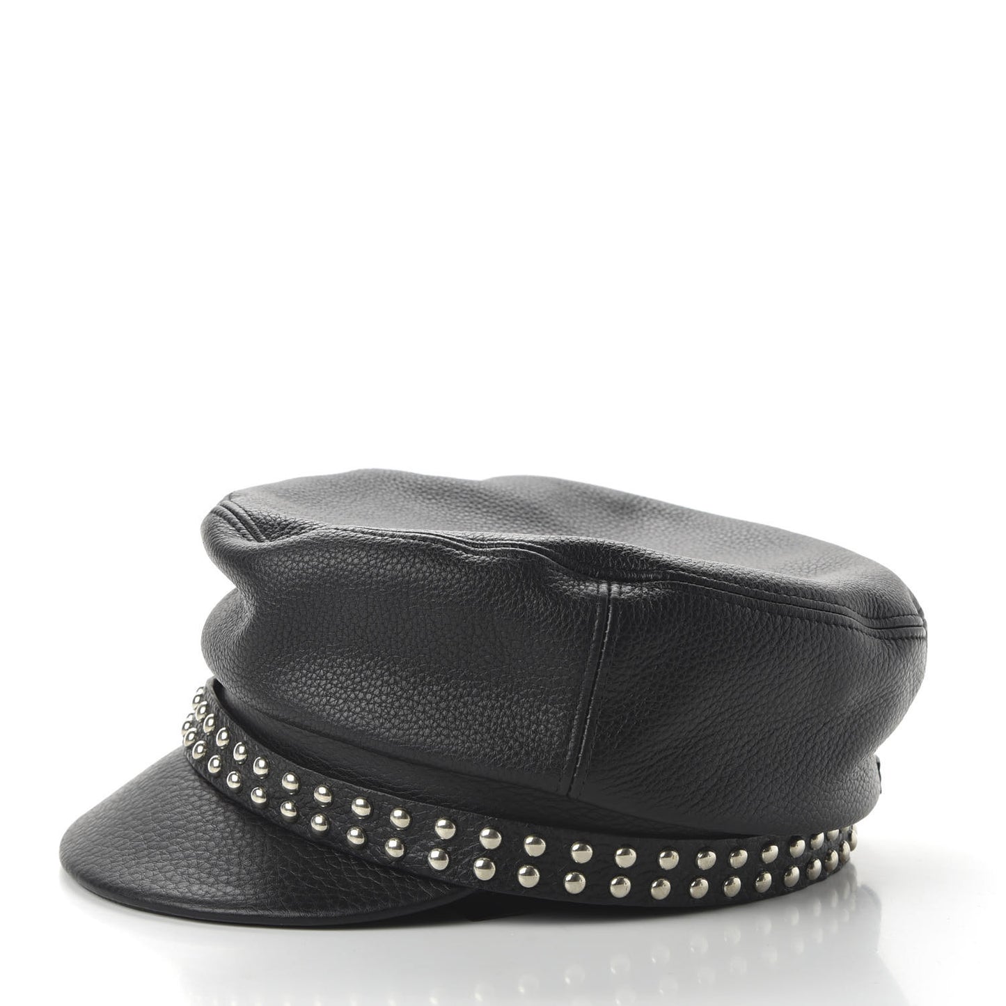 Calfskin Studded Cellarius Hat XL Black