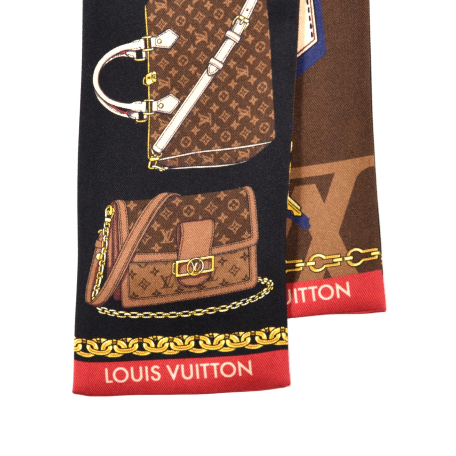 Louis Vuitton Silk Monogram Tribute To Bandeau Marron 2 of 3