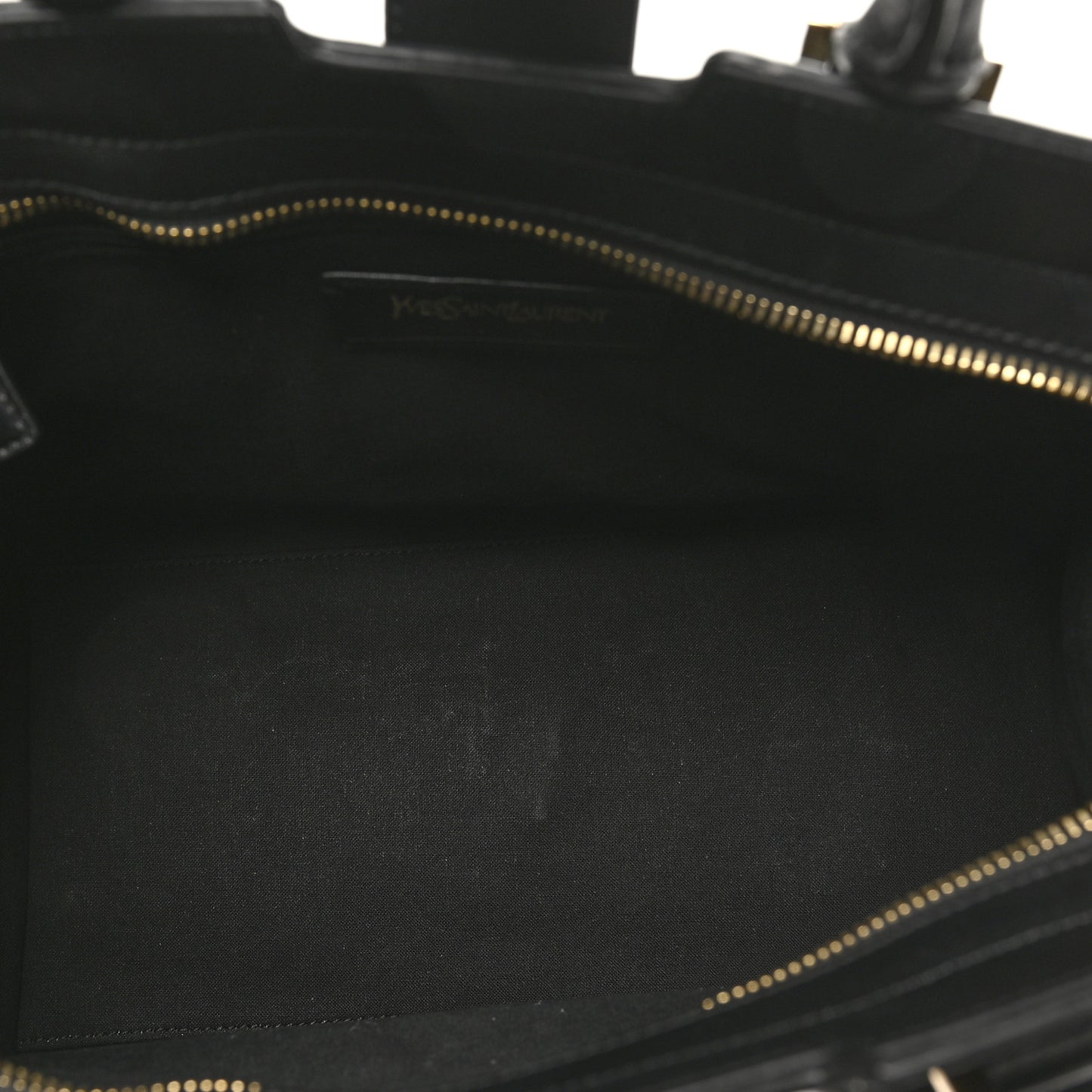Textured Calfskin Medium Classic Y Cabas Black