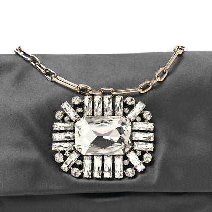 Jimmy Choo Satin Crystal Titania Clutch Blue 8 of 12