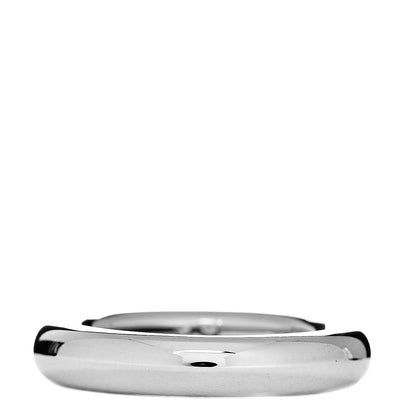Tiffany 18K White Gold Diamond Heart Band Ring 50 5.25 3 of 4