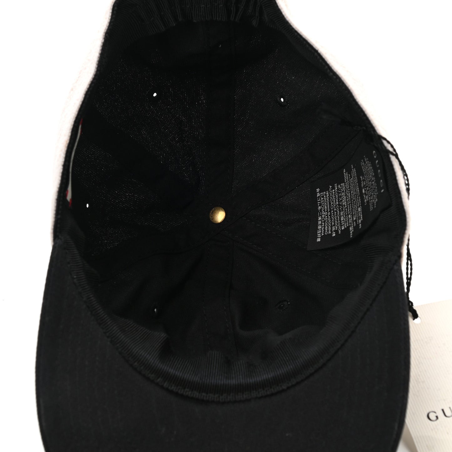 Gabardine Gucci Headband Baseball Hat M Black