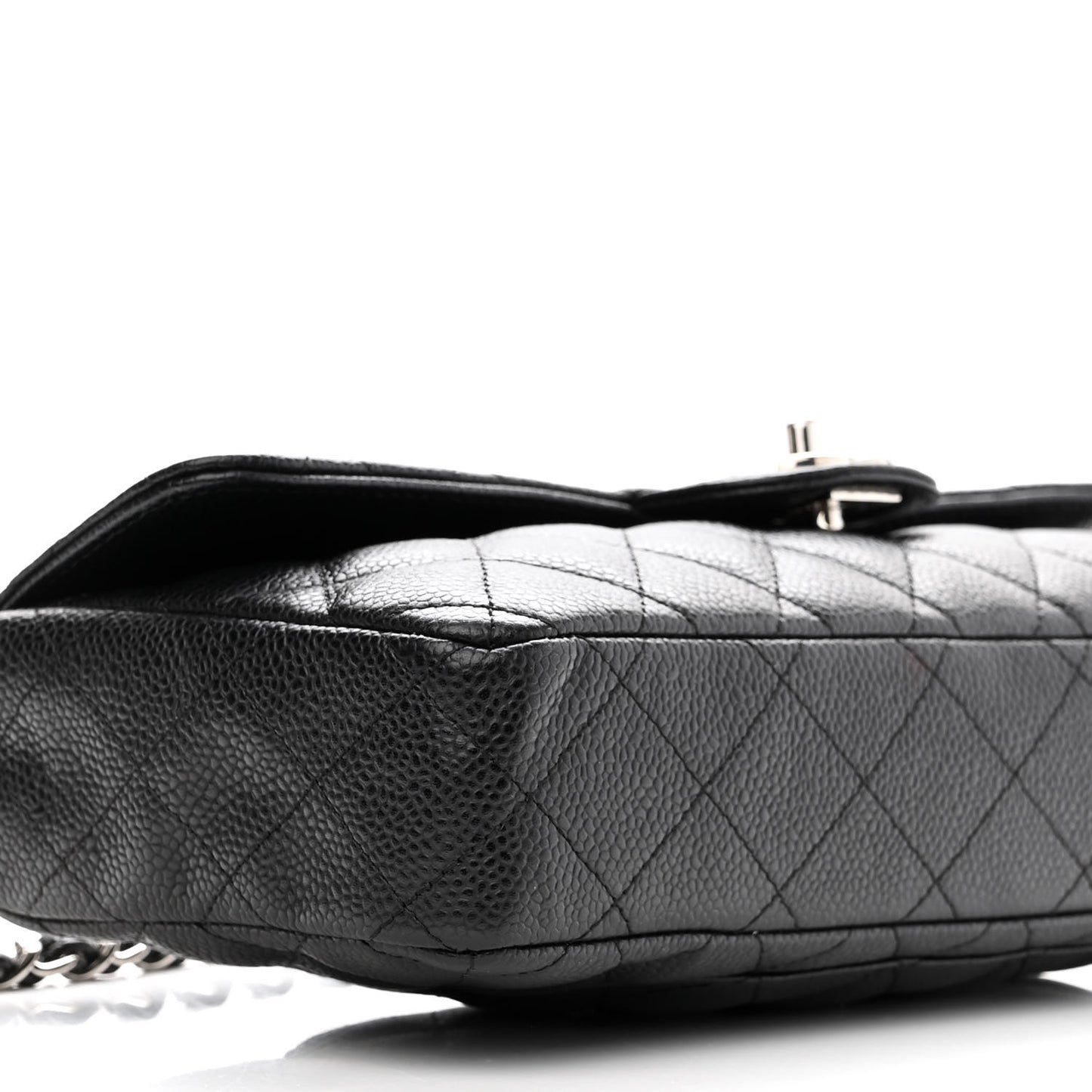 Caviar Quilted East West Flap Black