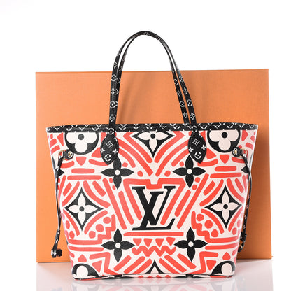 Louis Vuitton Monogram Giant Crafty Neverfull MM Creme Rouge Black 11 of 11