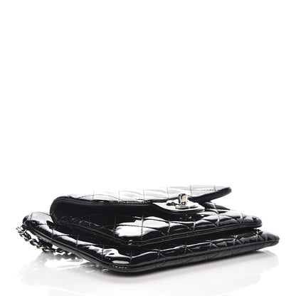 Chanel Patent Calfskin Quilted Daily Zip Crossbody Bag Black 4 of 10