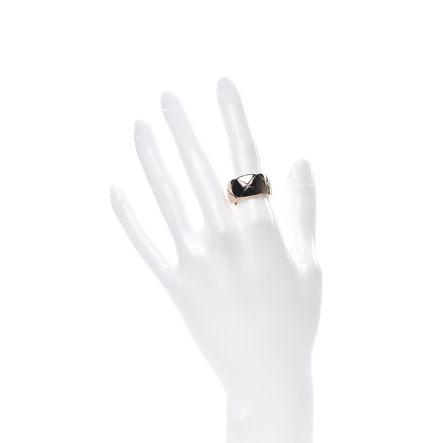 Chanel 18K Beige Gold Large Coco Crush Ring 53 6.25 2 of 5