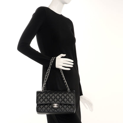 Chanel Caviar Quilted Medium Double Flap Black 2 of 8