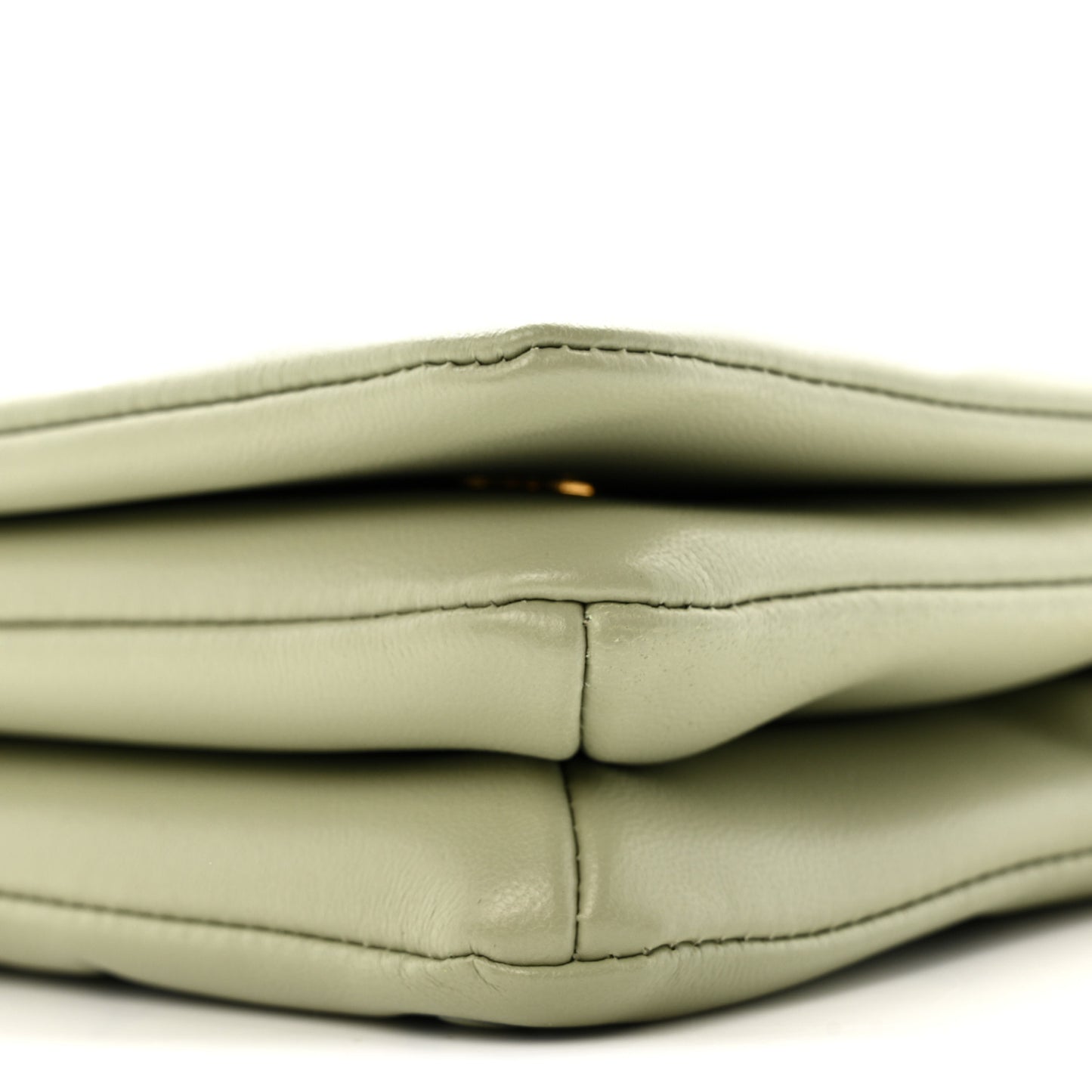 Lambskin Embossed Monogram Pochette Coussin Green