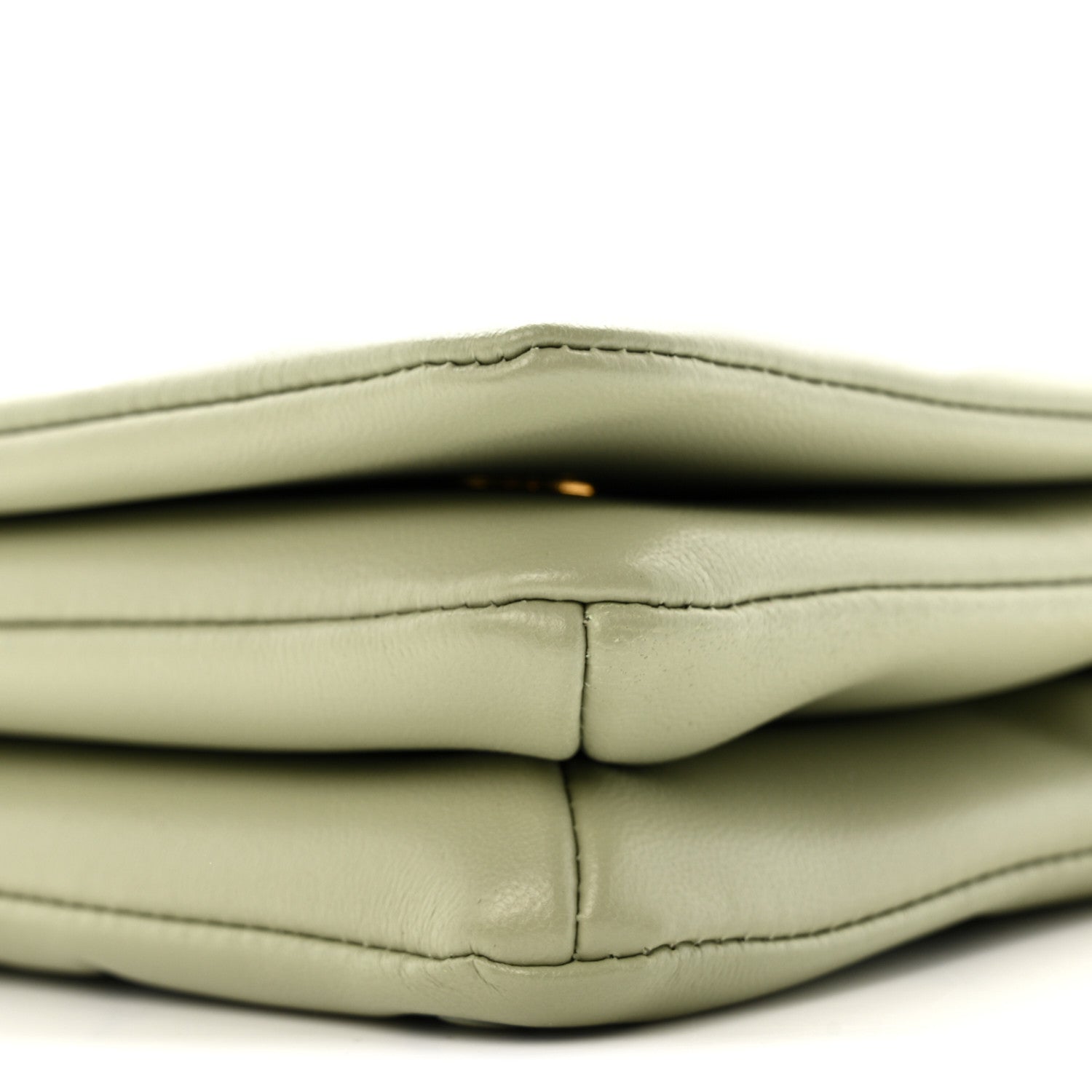 Louis Vuitton Lambskin Embossed Monogram Pochette Coussin Green 8 of 10