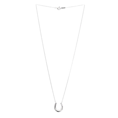 Tiffany Sterling Silver 1837 Horseshoe Pendant Necklace 3 of 5