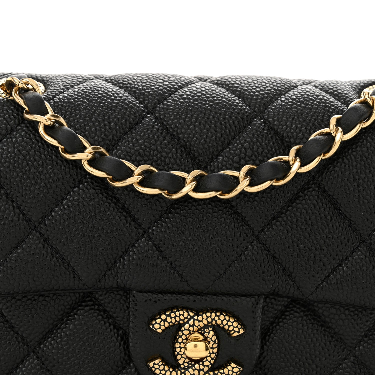 Chanel Grained Lambskin Quilted Mini Flap Black 8 of 11