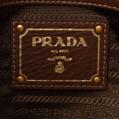 Prada Vitello Daino Tote Tabacco 6 of 9