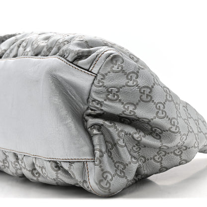 Gucci Guccissima Large D Hobo Silver 10 of 13