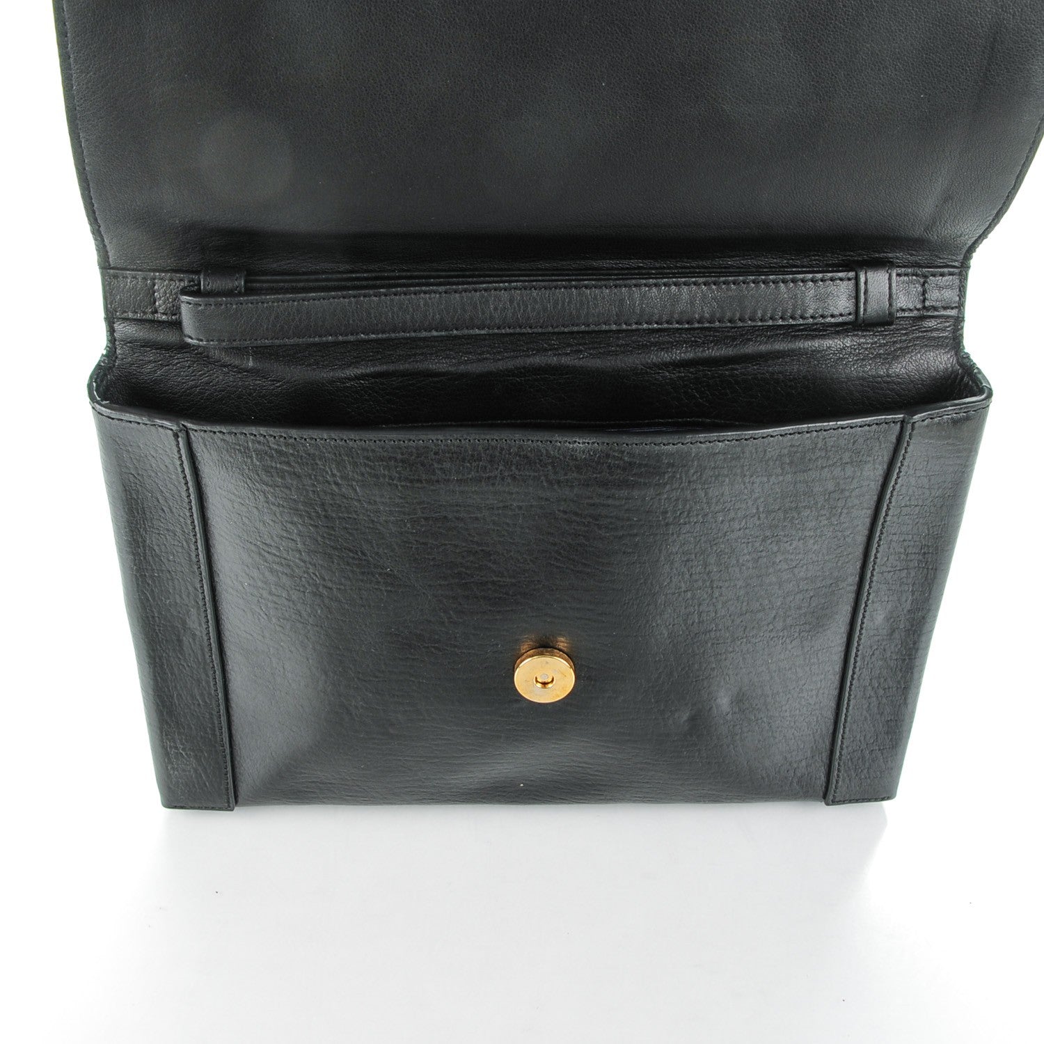 Lanvin Calfskin Miss Sartorial Envelope Clutch Black 6 of 8