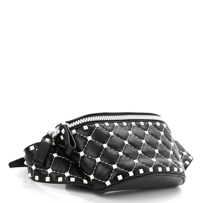 Valentino Garavani Nappa Free Rockstud Spike Belt Bag Black 4 of 7