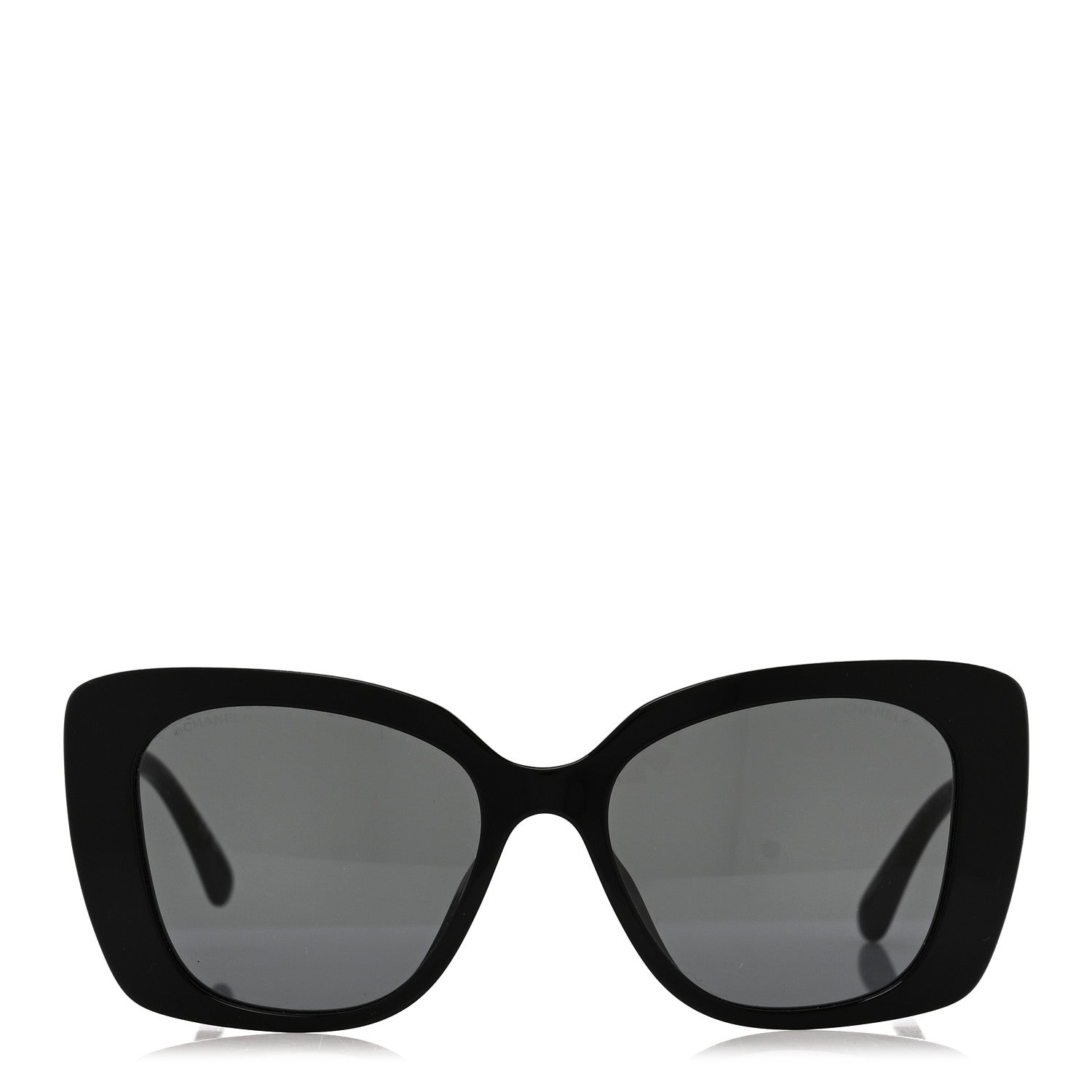 Chanel Acetate Strass Square Sunglasses 5422-B-A Black White 2 of 7