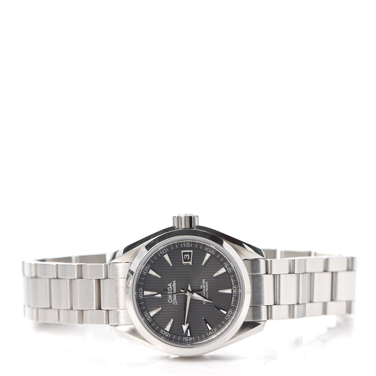 Omega Stainless Steel 30mm Seamaster Aqua Terra 150M Seamaster Co-Axial Automatic Watch Grey 231.10.30.20.06.001 2 of 6