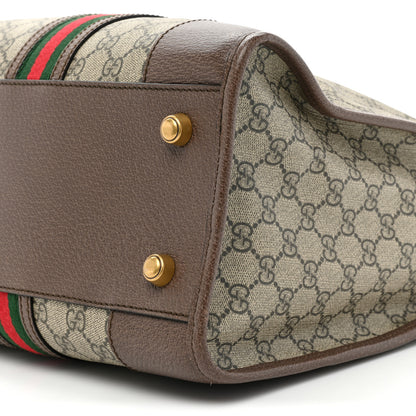 Gucci Soft GG Supreme Monogram Web Neo Vintage Duffle Bag Beige New Acero Crop 8 of 16