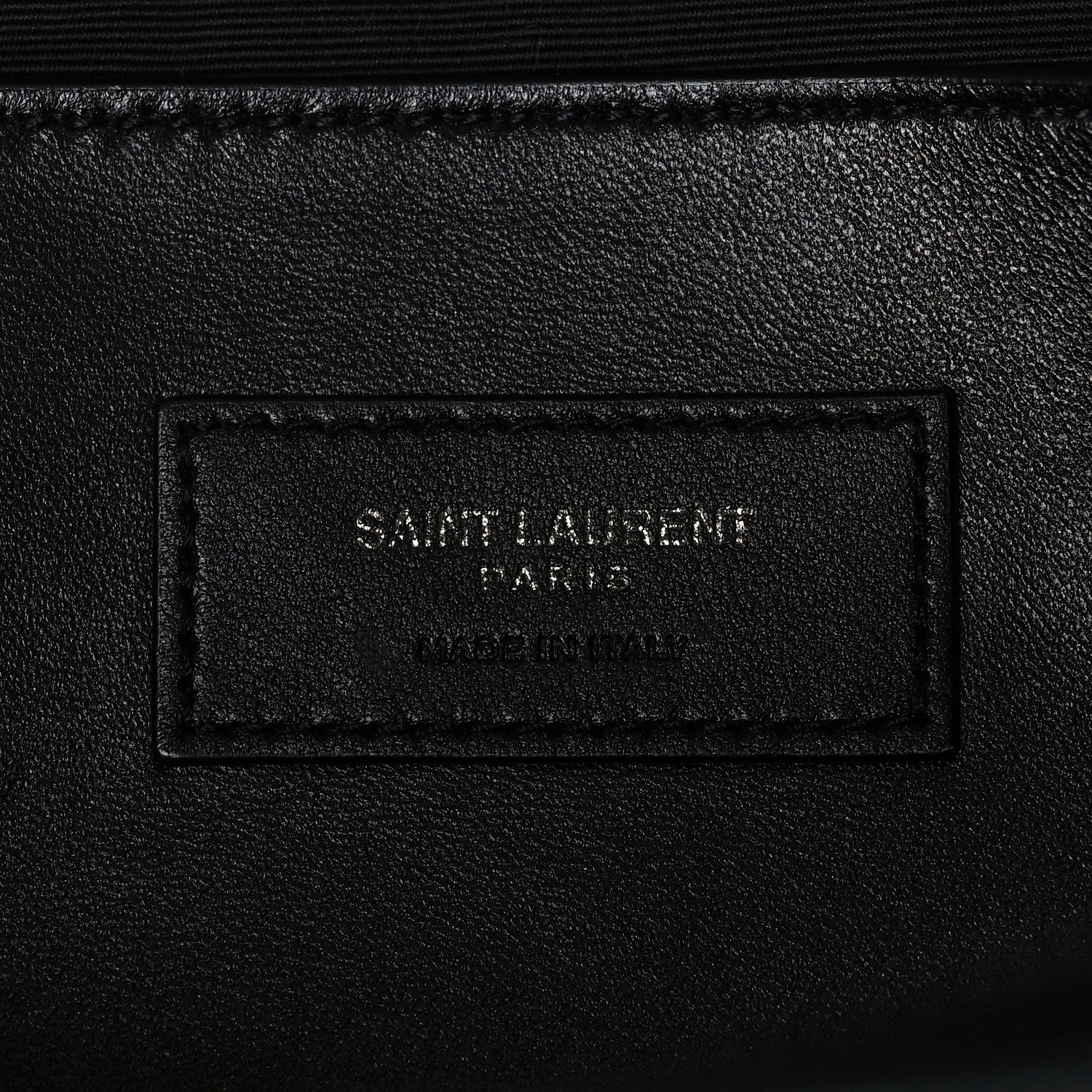 Saint Laurent Grain De Poudre Medium West Hollywood Monogram Fold-Over Black 6 of 8