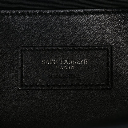 Saint Laurent Grain De Poudre Medium West Hollywood Monogram Fold-Over Black 6 of 8