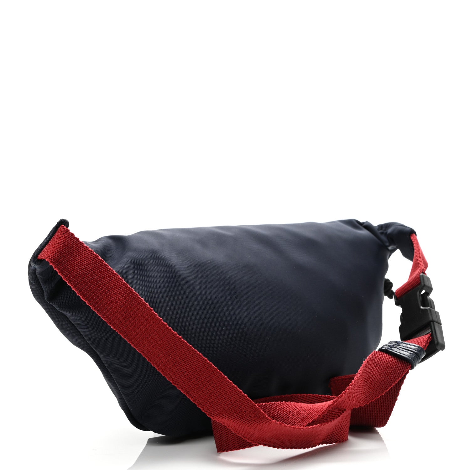 Balenciaga Sport Nylon Logo Embroidered Small Wheel Beltpack Navy Blue Red 3 of 11