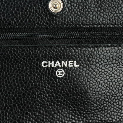 Chanel Caviar Quilted Wallet On Chain WOC Black 6 of 8