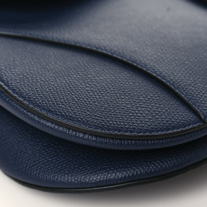 Christian Dior Grained Calfskin Saddle Bag Navy 7 of 8