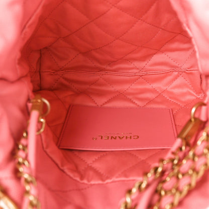 Chanel Shiny Caviar Quilted Mini Chanel 22 Coral 5 of 10