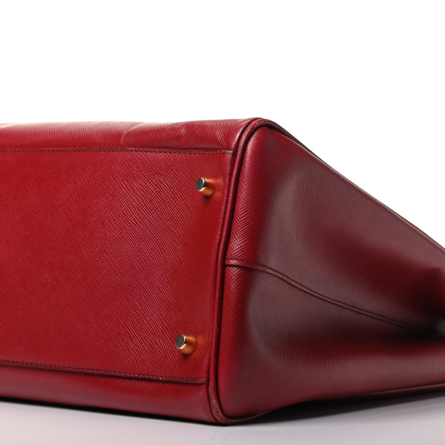 Prada Saffiano Large Galleria Double Zip Tote Fuoco 9 of 13