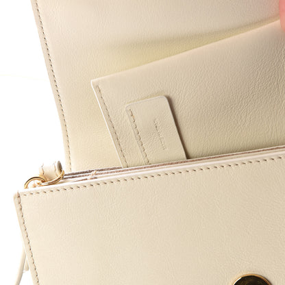 Chloe Calfskin Drew Bijou Clutch Natural White 8 of 10